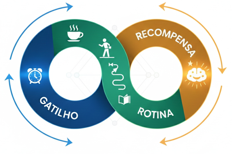Ciclo-habito Formação de Hábitos: O Guia Definitivo para Transformar sua Vida com Pequenos Passos